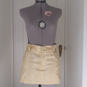Gold miniskirt